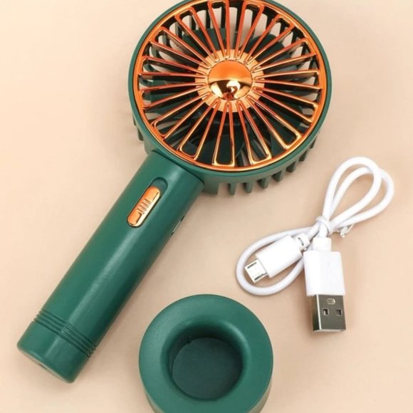 Mini Fan, Modernist Portable Handheld Fan Green - Picture 5 of 5